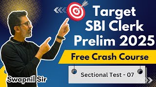 Target SBI Clerk Pre 2025 - English Sectional Test 8