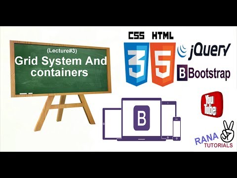 The Bootstrap Grid System and  Containers || Rana Tutorials.