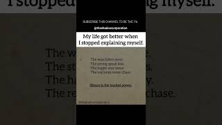 My Life Got Better When I Did THIS 💯 | #SilentPower #growthmindset