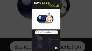 Day & Night Mode Toggle Button using HTML & CSS 🌞🌙 | #shorts #coding #frontend  #programming #css