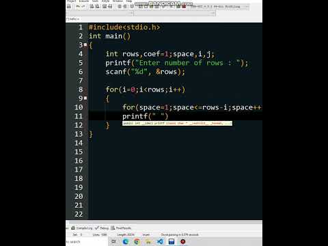 pattern printing in c language ❤️ || #c #code #coding #software #python