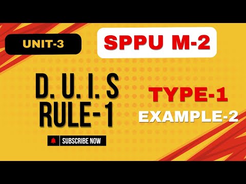 Mathematics-2 Unit 3 SPPU University duis rule 1 example-2#sppu #m2 #endsem #engineeringmaths #unit3
