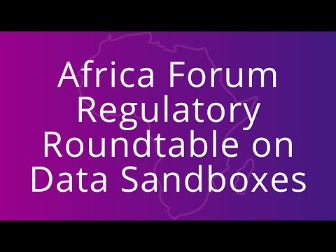 Africa Forum Regulatory Roundtable on Data Sandboxes