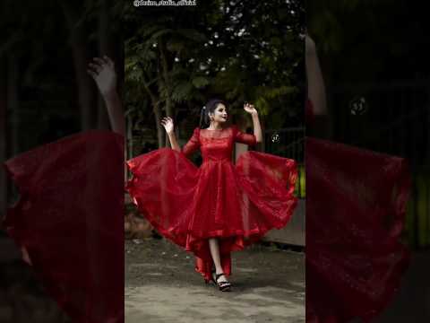 High-low dress, net dress, outfit  #sleevesdesign #trending #dress #minidress #diy #easy  #reddress