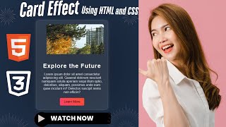 How to create card effect using HTML and CSS