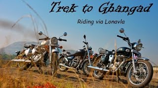 Trek to Ghangad, Lonavla | Bike ride |  1st vlog | Backpacker Rohan