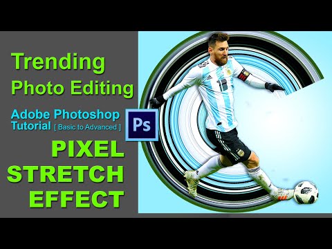 Circlar Pixel Stretch Effect with 3 Simple Steps in Photoshop | How to edit Photos for Instagram