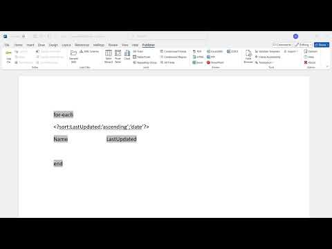 How to Use the Sort Function in Oracle BI Publisher