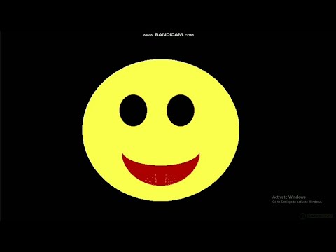 Animated smily emoji in c graphics |Graphics programming in c graphics|programming in  hindi