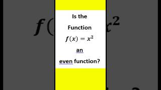 Definition of even function in calculus mathematics #maths #short #shortvideo #calculus #functions