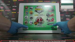 2023 TriStar Hidden Treasures Autograph Authentic Full Size Helmet 1 Box Pick Your Team Break #40