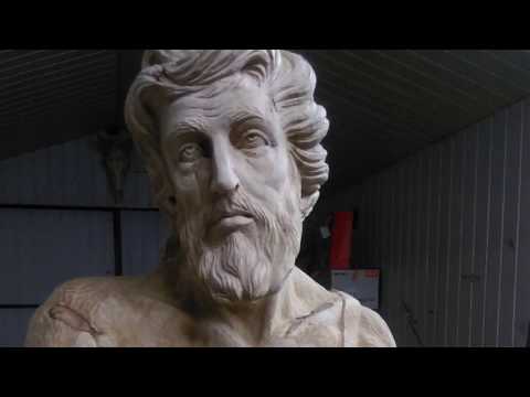 John the Baptist wood sculpture by Michał Kulig