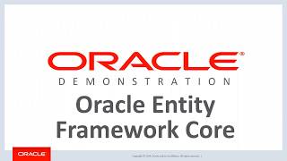Oracle Entity Framework Core Introduction