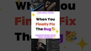 When You Finally Fix the Bug 🥳 #developer #developerlife #techjourney  #techtips #programmers