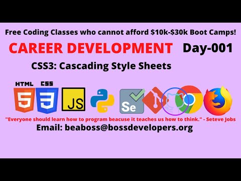 WEB DEVELOPMENT FOR BEGINNERS|CAREER DEVELOPMENT| CSS3|CASCADING STYLE SHEETS| DAY-001