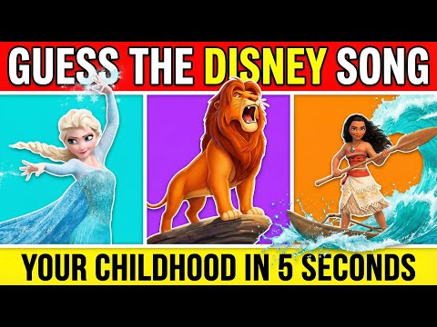 🎶Guess The Disney Movie 🎬 in 5 Seconds | Classic Songs Nostalgia!