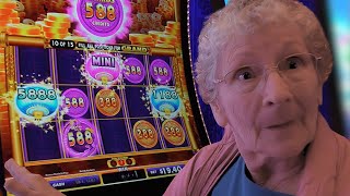 Lucky Lady Yvonne's Unbelievable Luck DRAINS The Casino Slot!