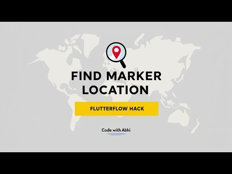 Revolutionary FlutterFlow Hack: Get Exact Map Marker Location Like Never Before!