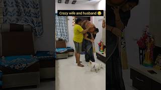 #crazy wife and husband😂🤣 funny shorts trending shorts #comedy #telugucomedycouple #comedyvideos