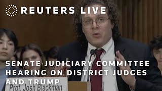 LIVE: Senate Judiciary Committee hearing on district judges and Trump