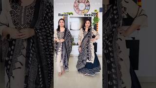 Basic Vs Better Kurta Set look #styling #kurtaset #dupattadraping #shorts #ytshorts