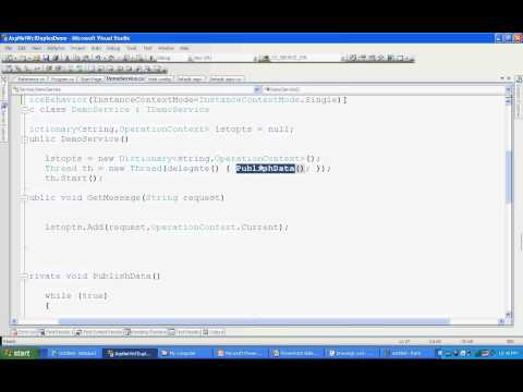 WCF Duplex contracts - Subscriber-publisher modal, WsDualHttpBinding