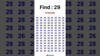 find 29 🥴 #puzzle #mathspuzzle #maths #mathpuzzle #gk #mathstricks #riddles #mathspuzzlewithanswer