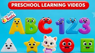 Preschool Learning activities for 3 year olds at home | Learn ABC Phonics Shapes Numbers Colors 🌈