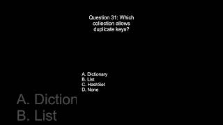 .NET Programming Interview Question #31| C# MCQ for Practice