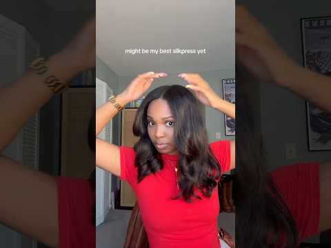 too goodddd #silkpress #naturalhair #hairtok