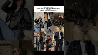 Leather jacket under budget #winterfinds #bikerjacket