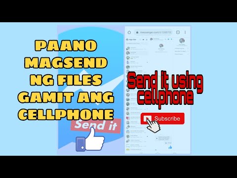 How to send Files on Facebook Messenger using Cellphone | No Hussle
