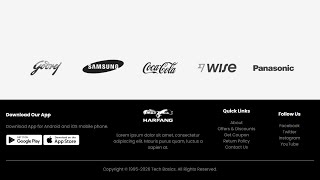 Modern Website Footer Design Using HTML & CSS | Responsive Footer Tutorial