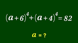 A Nice Algebra Problem | Math Olympiad a=?