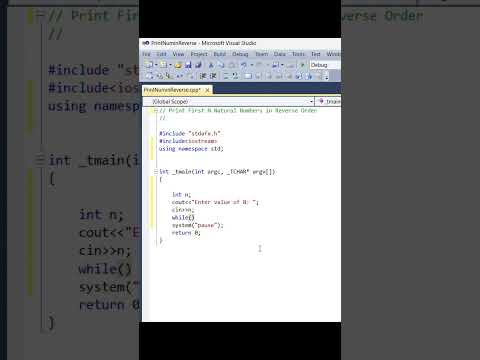 C++ Program to Print First N Natural Numbers|C++ Programming|C++ Tutorial#education#cppprogramming