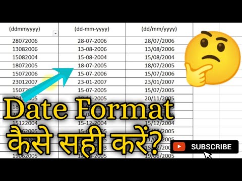 MS Excel: How to correct Date Format || From ddmmyyyy to dd-mm-yyyy & dd/mm/yyyy, 😇Number to Date