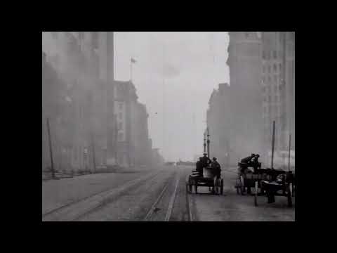 San Francisco Earthquake footage (1906) - A.I.-Restored  – [ 4K60FPS ]