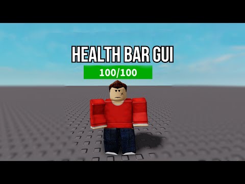 How To Make HealthBar Gui | Roblox Studio
