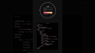 Login#shorts #trending #programming #htmlcssjavascript #animation #login