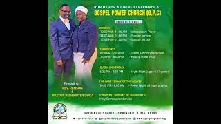 Gospel Power Church SUNDAY SERVICE 1.25.26