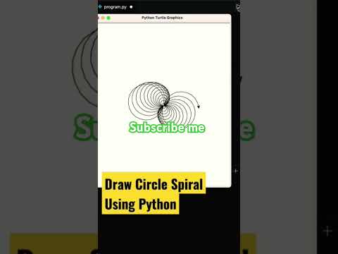 Coding status Python Circle Pattern turtle #shorts #coding #programming #python #java #javascript