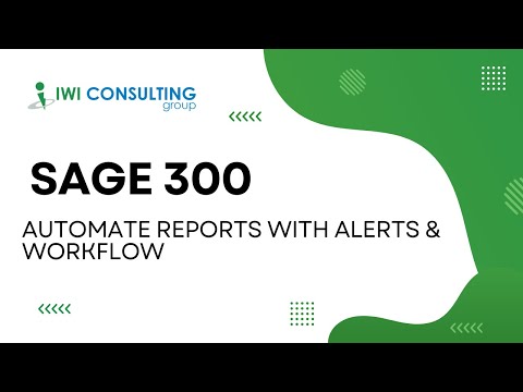 Sage Alerts & Workflow - An overview