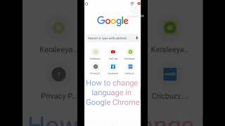 How to change language in Google Chrome@Full Video in my channel