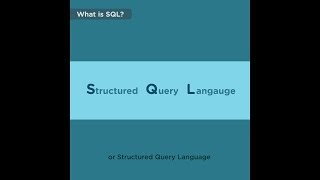 What is SQL?