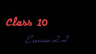 Class 10 maths Exercise 2.2 #shorts// cbse  study