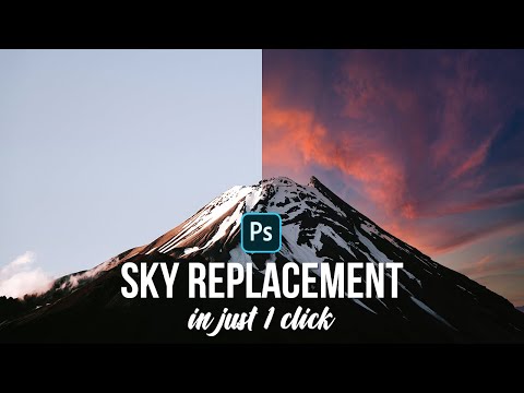Sky Replacement in Just 1 Click | Photosho Tutorial
