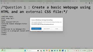 HTML + CSS interactive webpage tutorial, Computer Education (CCC , O'LEVEL)