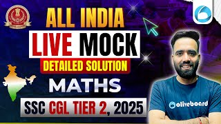 SSC CGL Tier 2 2025 Maths Mock Test | 27 Oct LIVE Solution & Questions | By Manish Sir | Oliveboard