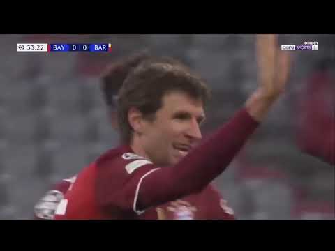 Bayern Destroying Barcelona EUFA Champions League Highlights 2021