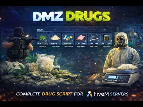 [PAID] DMZ DRUGS | Drugs System Script | [QBCore / ESX / QBOX]